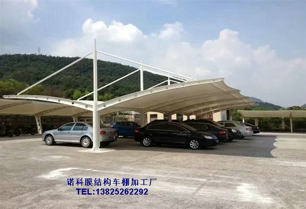 雙挑膜結(jié)構(gòu)停車棚備